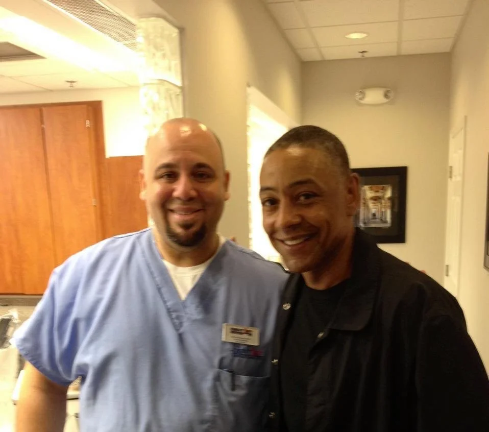 Carlos Rodriguez with Giancarlo Esposito