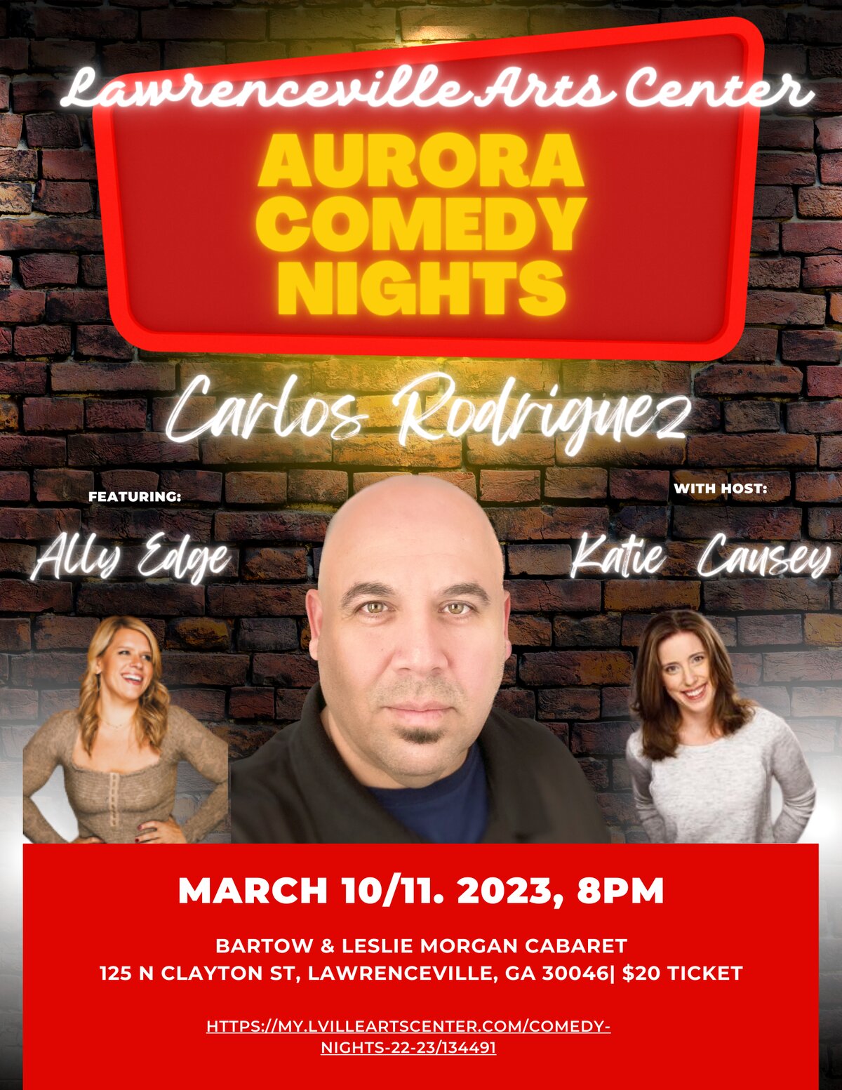 Carlos Rodriguez headlining with fellow comedians